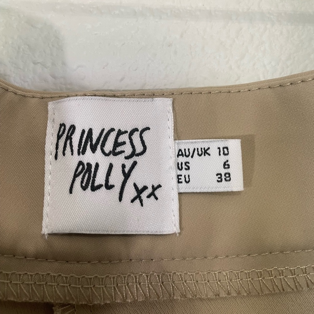 Princess Polly Tan Wide-Leg Trousers - Picture 4 of 5